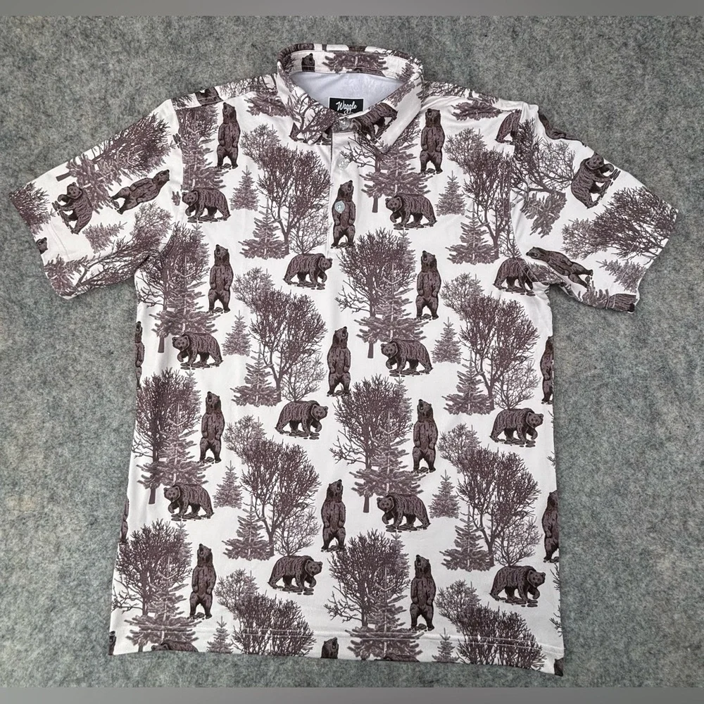Waggle | Men's Grizz Polo |‎ Men’s Size Medium - Picture 2 of 8